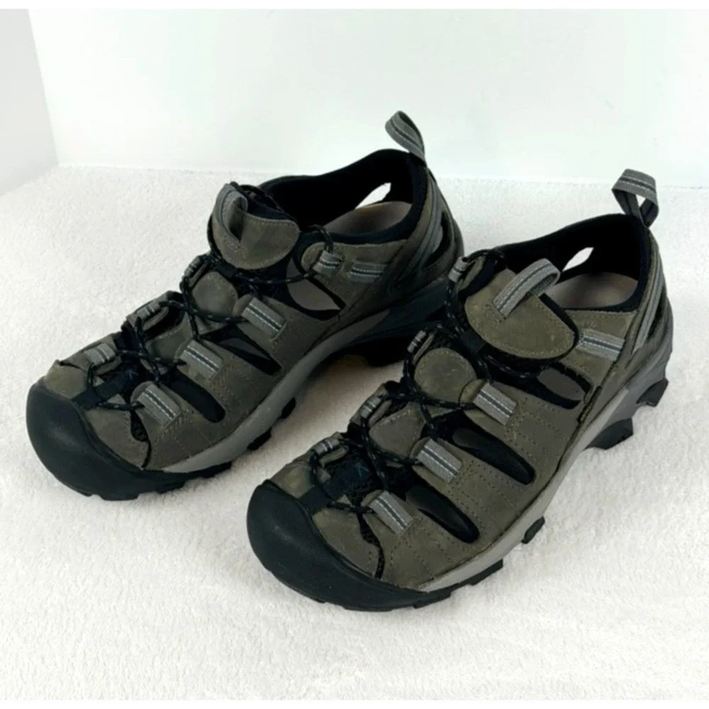 KEEN Newport H2 Men's Hiking Sandals Olive Green Closed Toe Size 8.5 US